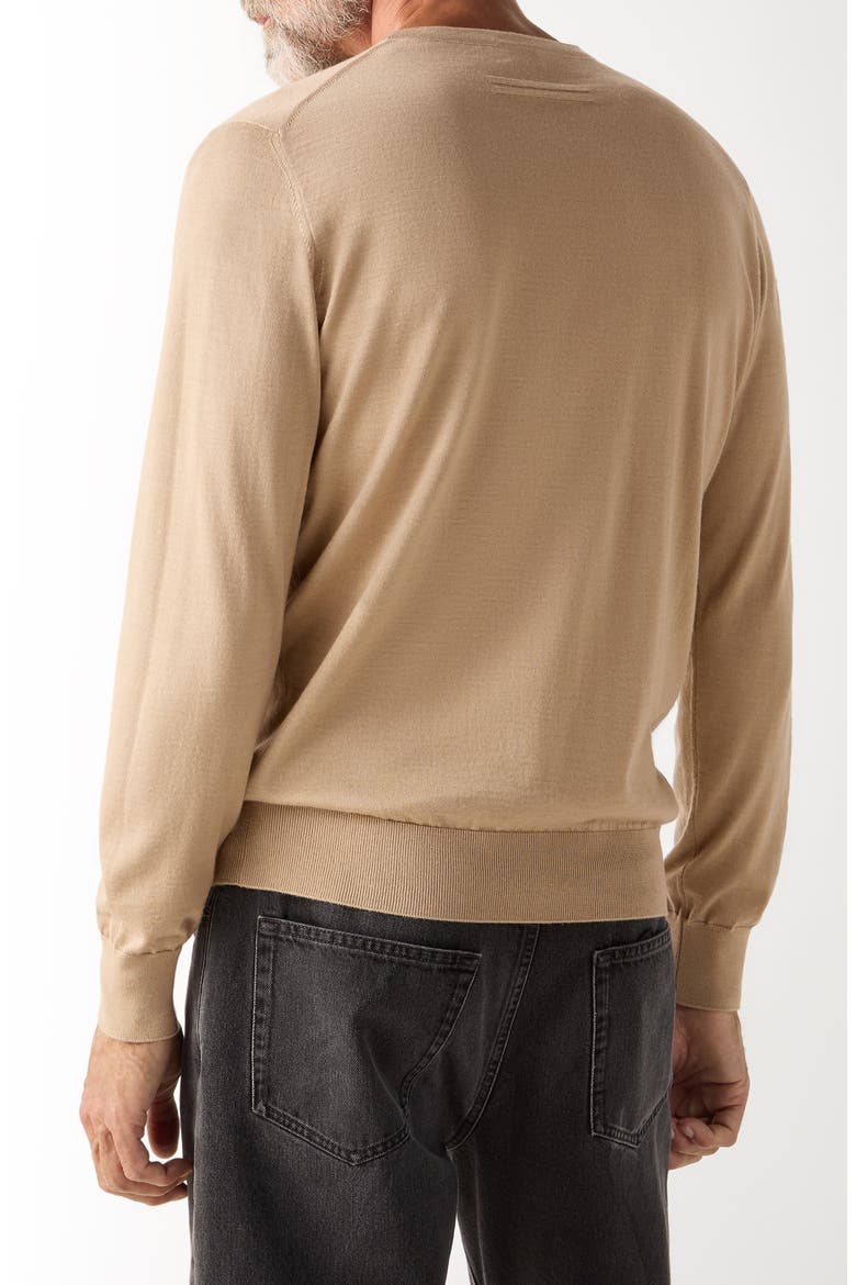 Mélange Cashseta Crewneck Sweater, Alternate, color, BEIGE MELANGE