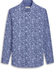 Bugatchi Jimmy OoohCotton® Spatter Plaid Button-Up Shirt