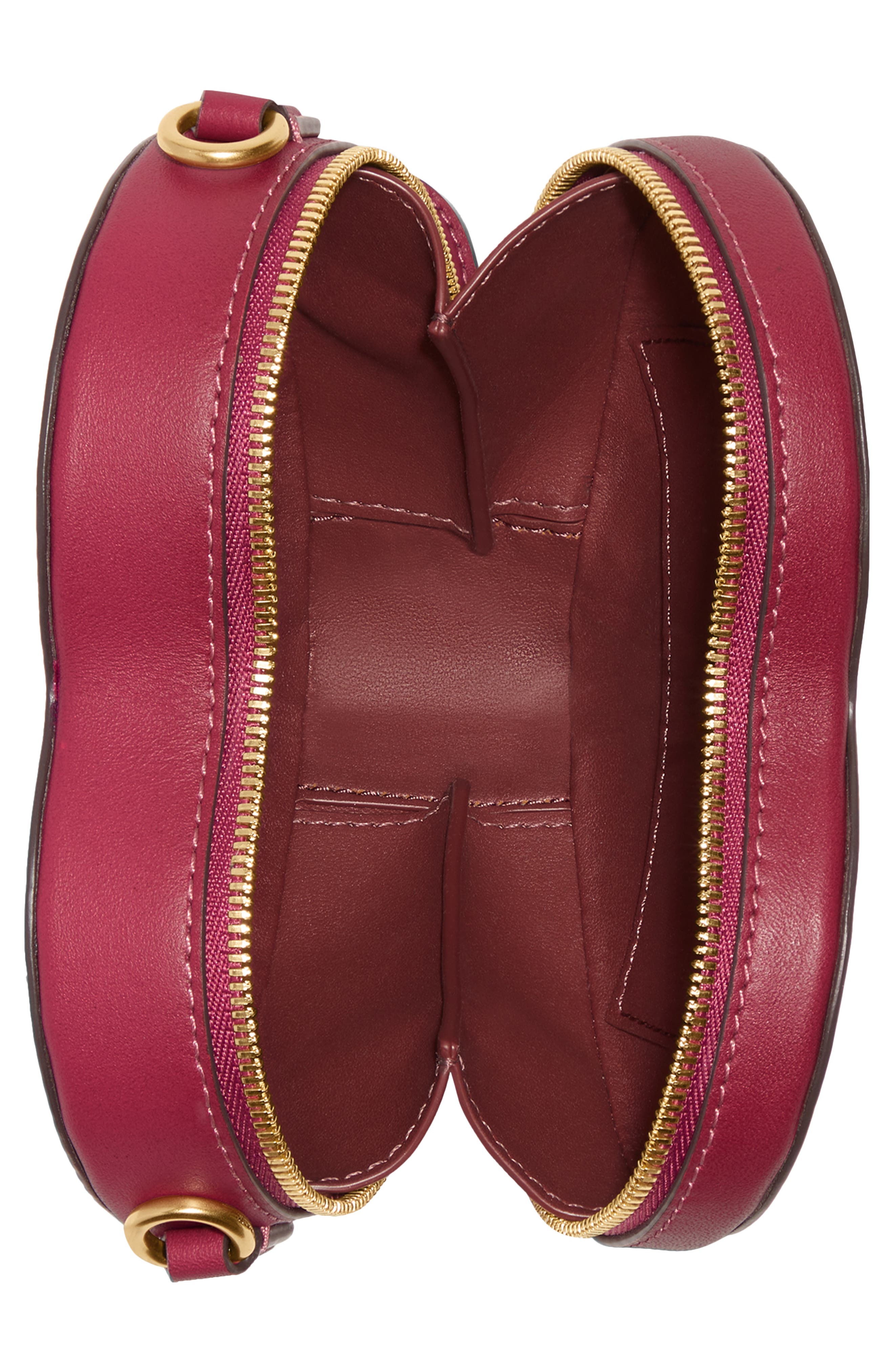 COACH Glove Tanned Leather Heart Crossbody Bag, Alternate, color, 