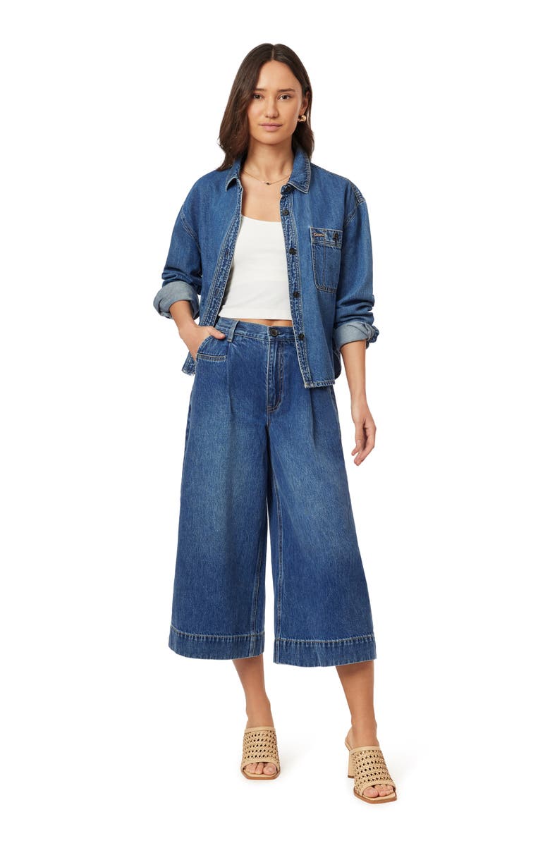 Scotch & Soda The Crop Denim Shirt, Alternate, color, Two Bridges