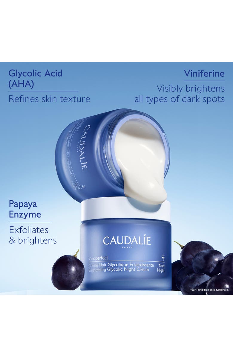 CAUDALÍE Vinoperfect Brightening Glycolic Night Cream, Alternate, color,