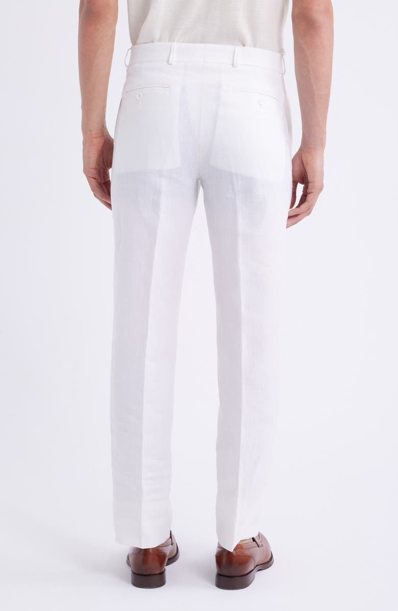Berle Flat Front Linen Dress Pants, Alternate, color, 
