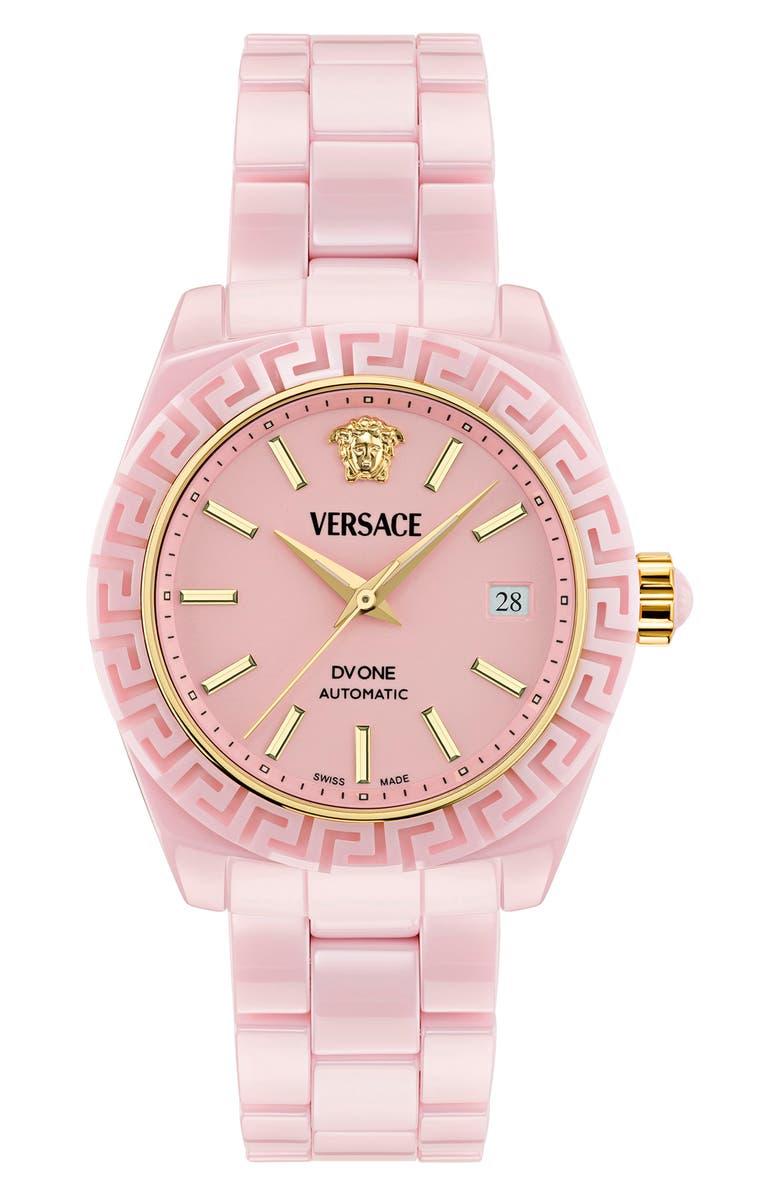 Versace DV One Ceramic Bracelet Watch, 40mm, Main, color, 