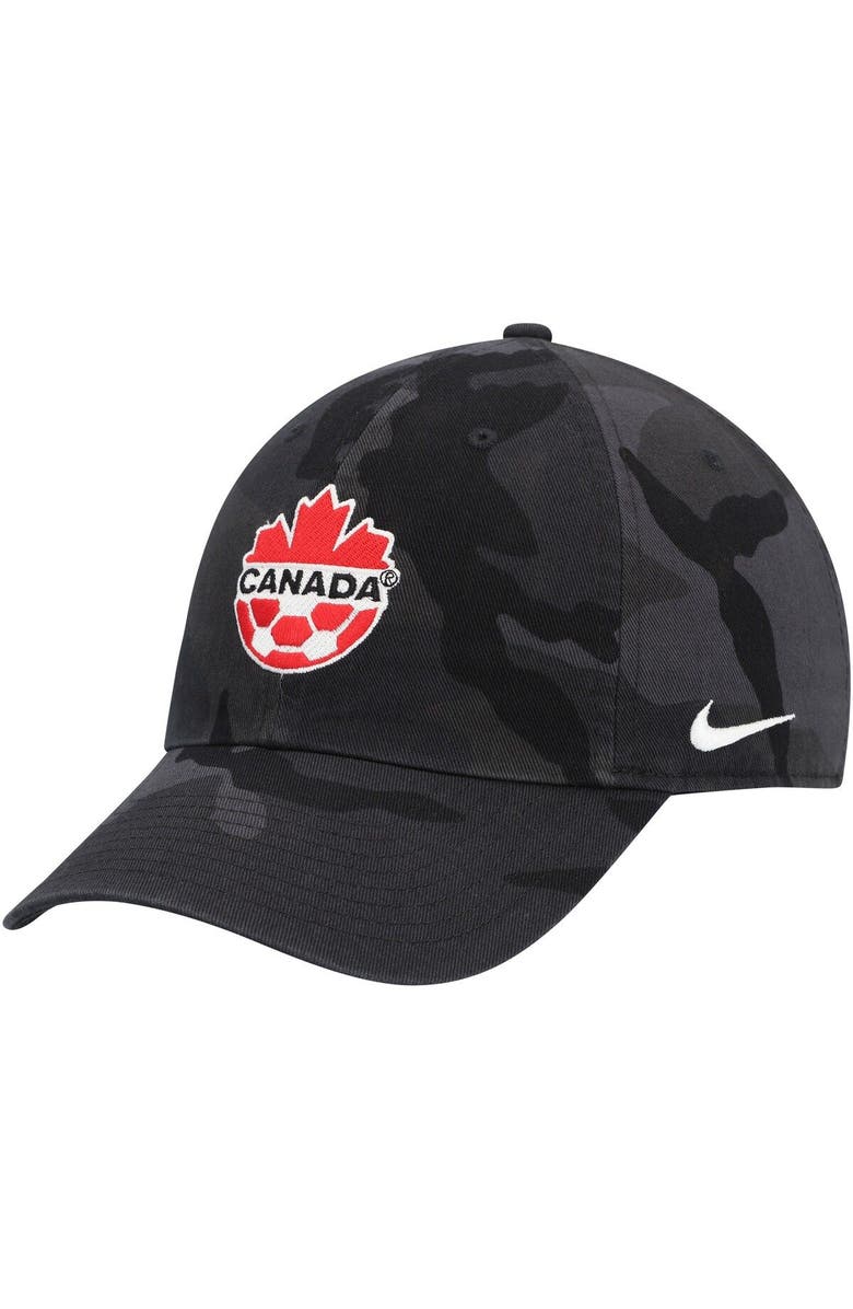 Nike Men's Nike Camo Canada Soccer Campus Adjustable Hat, Main, color, Camo