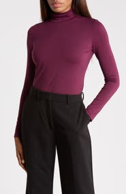 JASON WU Turtleneck Top with Back Seam Detail