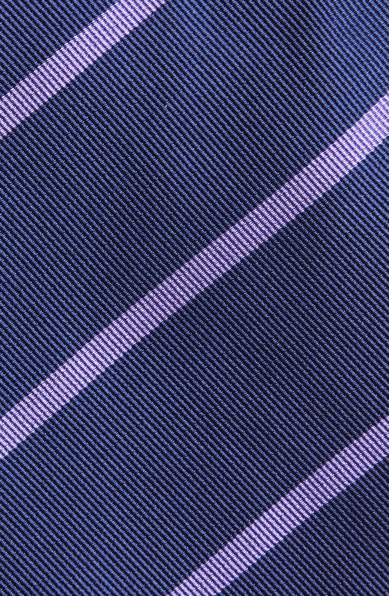 Ralph Lauren Purple Label Super Repp Stripe Silk Tie, Alternate, color, Navy/ Lavender