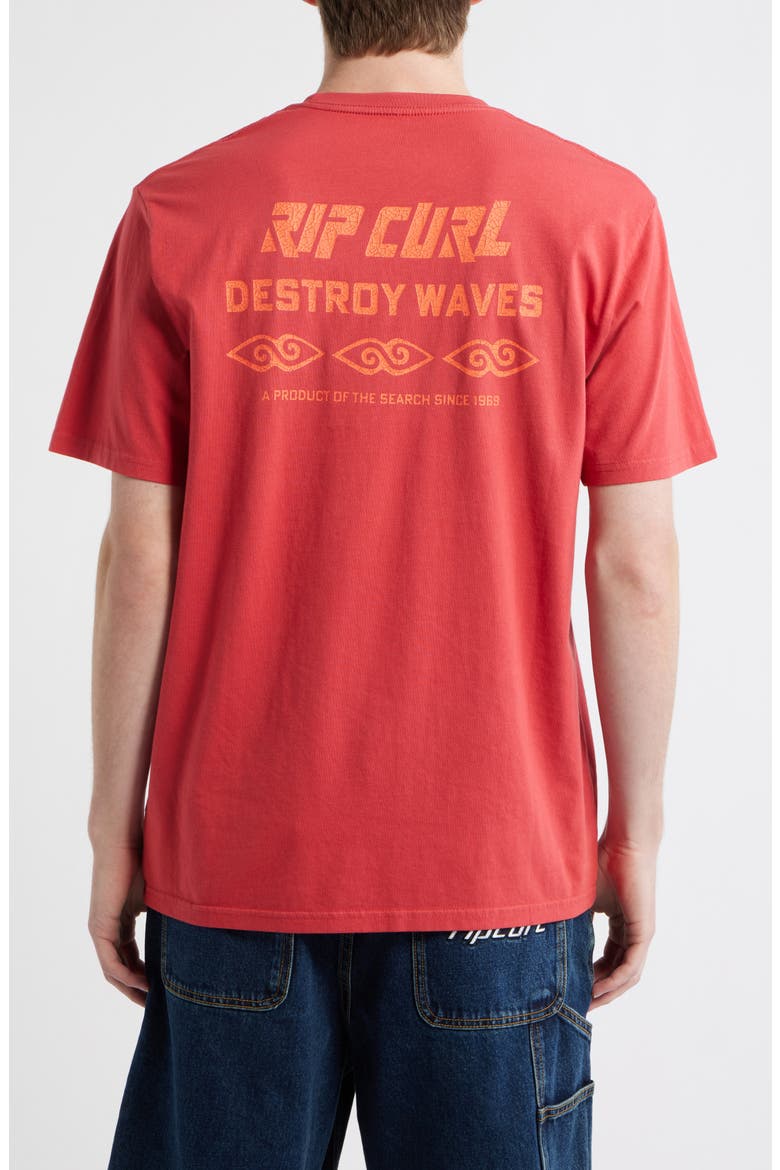 Liquid Trips Graphic Cotton T-Shirt, Alternate, color, WASHED RED