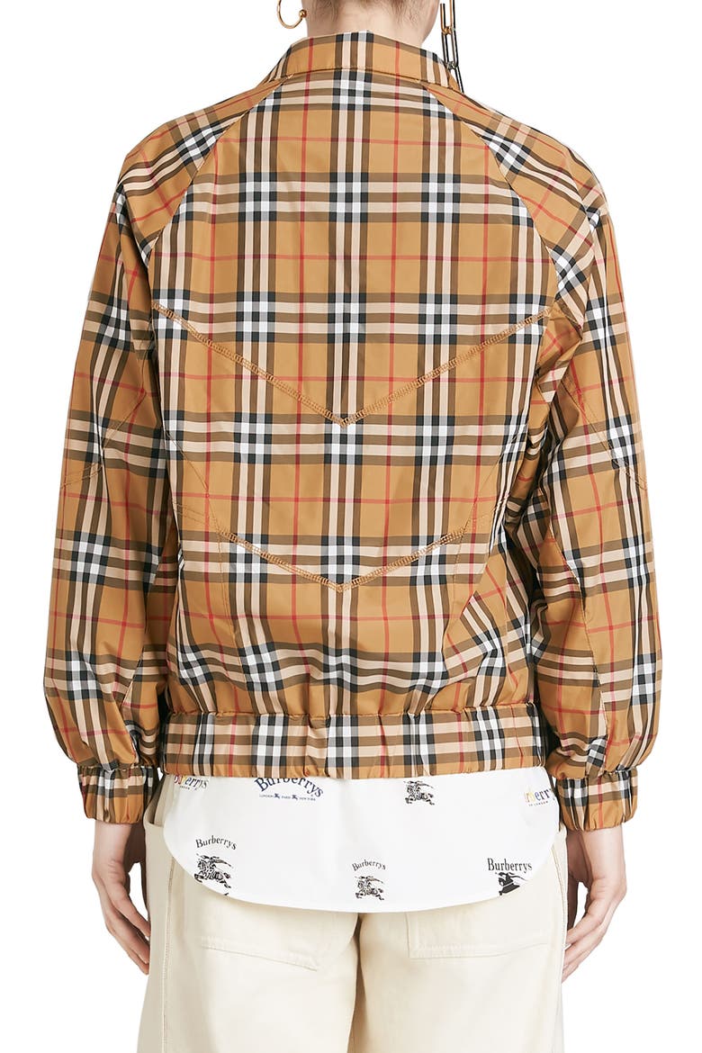 Corfe Check Print Jacket, Alternate, color, ANTIQUE YELLOW