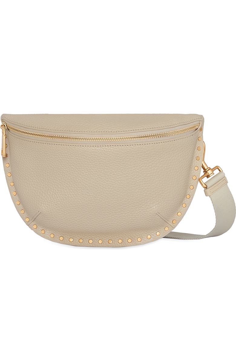 Rebecca Minkoff Darren Leather Sling Bag, Main, color, Stone