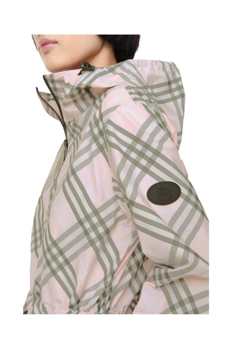 Check Whitstable Hooded Jacket, Alternate, color, Mallow pink
