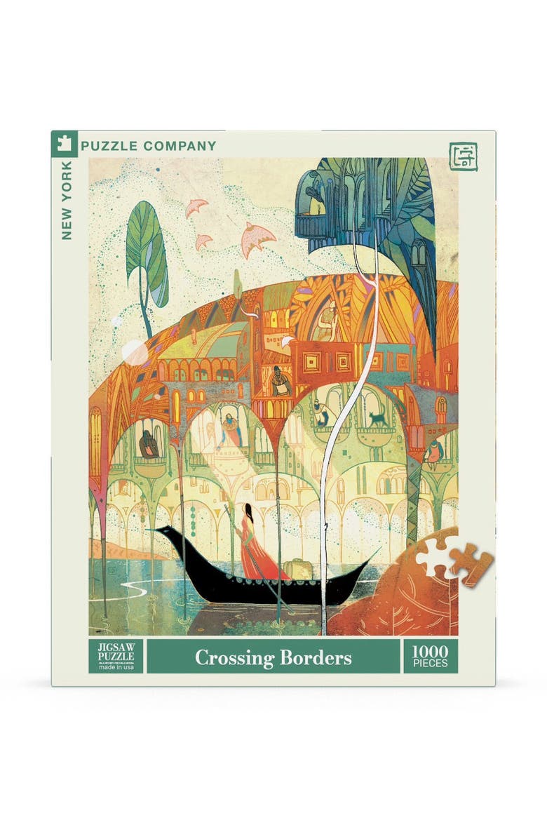 NEW YORK PUZZLE COMPANY Crossing Borders 1000 Piece Puzzle, Main, color, NO COLOR