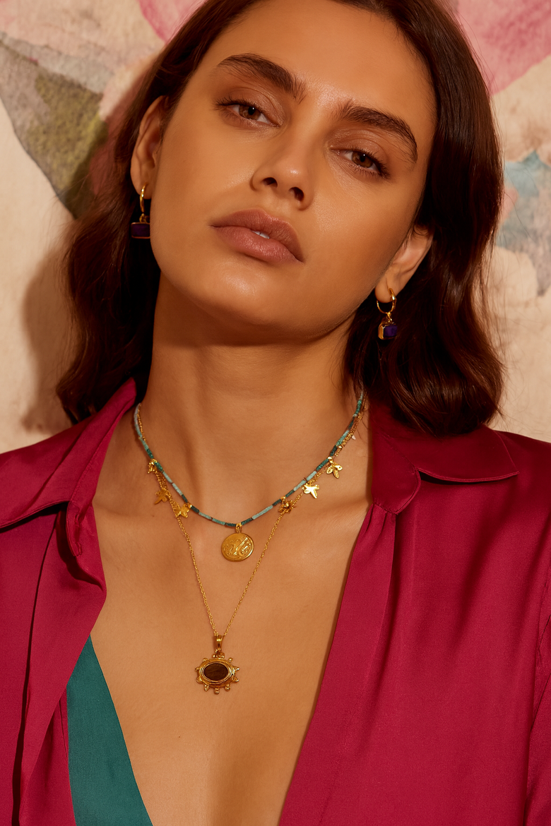 Zand Labradorite Pendant Necklace, Alternate, color, Gold