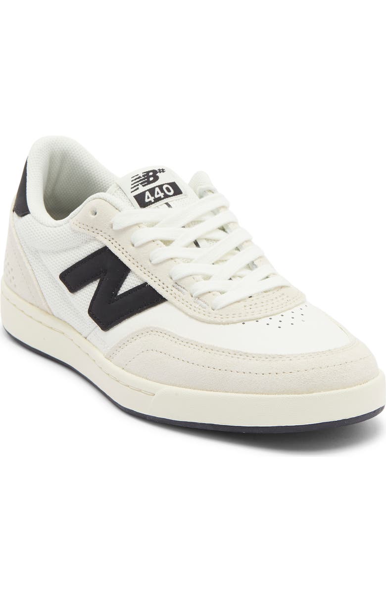 New Balance 440 Skate Sneaker, Main, color, Sea Salt/ Black