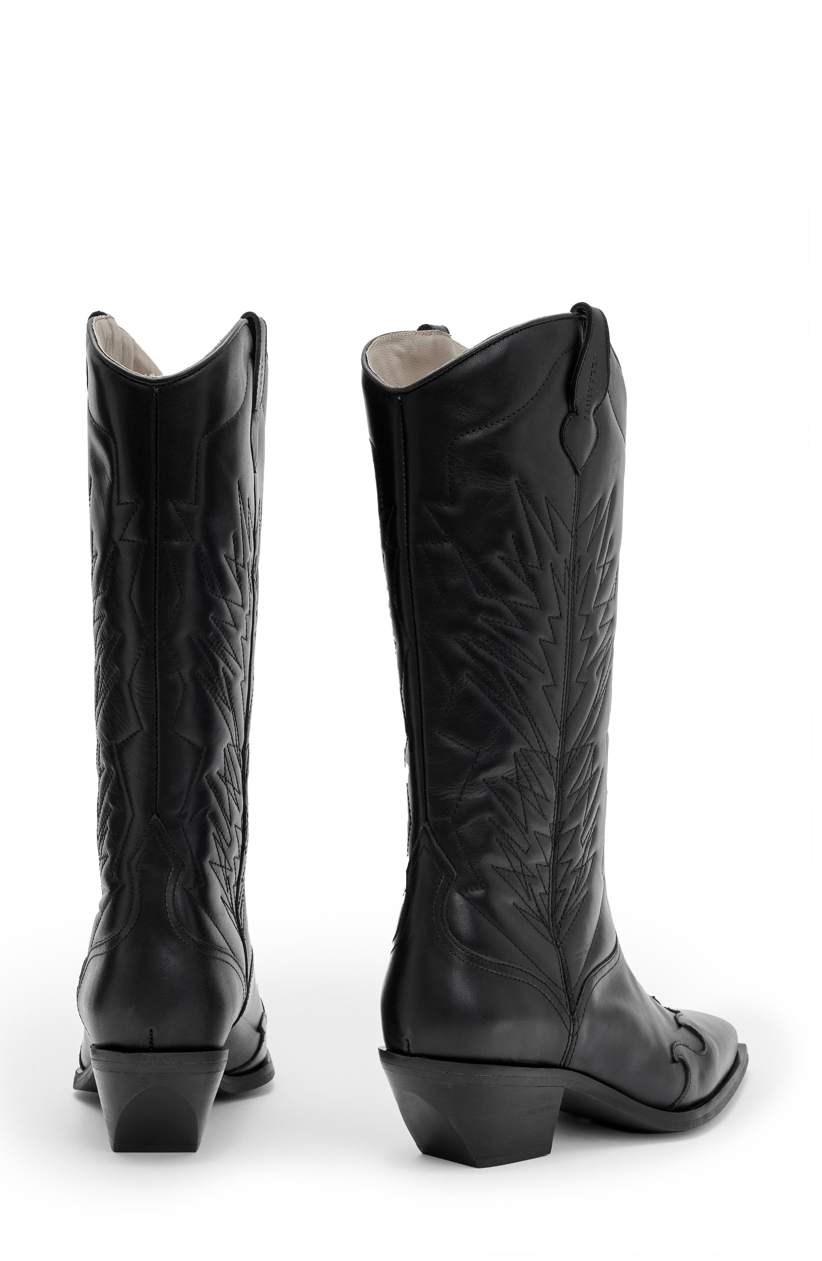 AllSaints Kacey Western Boot, Alternate, color, 