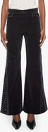 MOTHER The Tbone Tomcat Studded High Waist Roller Skimp Wide Leg Jeans