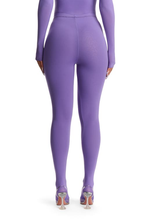 Naked Wardrobe Closed Toe Leggings In Purple