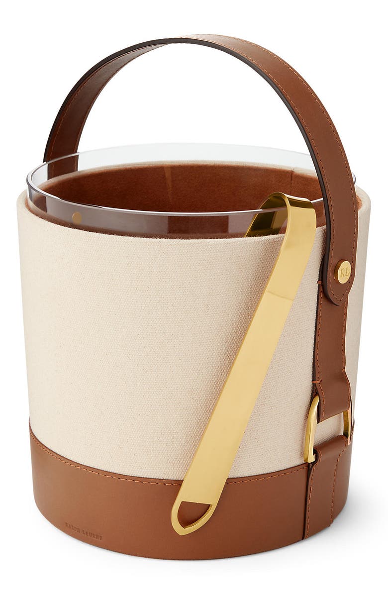 Ralph Lauren Garrett Ice Bucket & Tongs, Main, color,