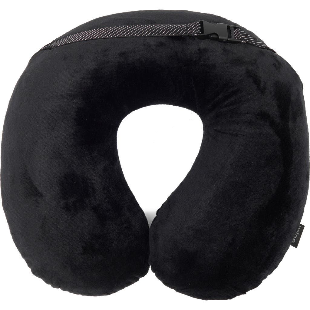 Mytagalongs Memory Foam Neck Pillow In Black