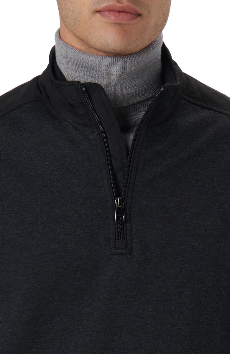 Bugatchi Quarter Zip Pullover, Alternate, color, 