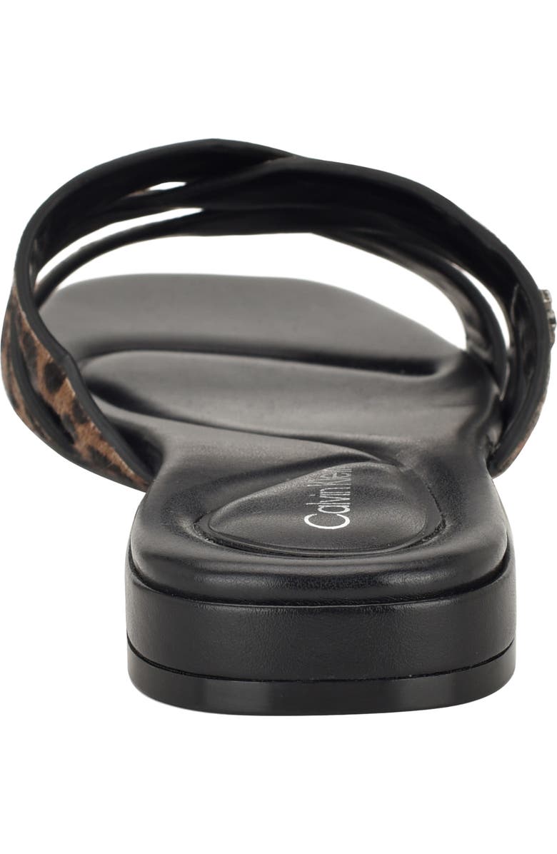 Calvin Klein Tishaly Genuine Calf Hair Slide Sandal, Alternate, color, Animal