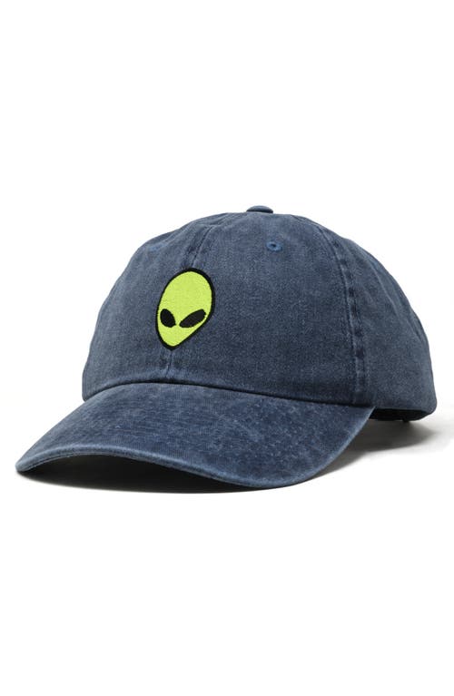 Dalix Alien Dad Cap In Washed Navy Blue