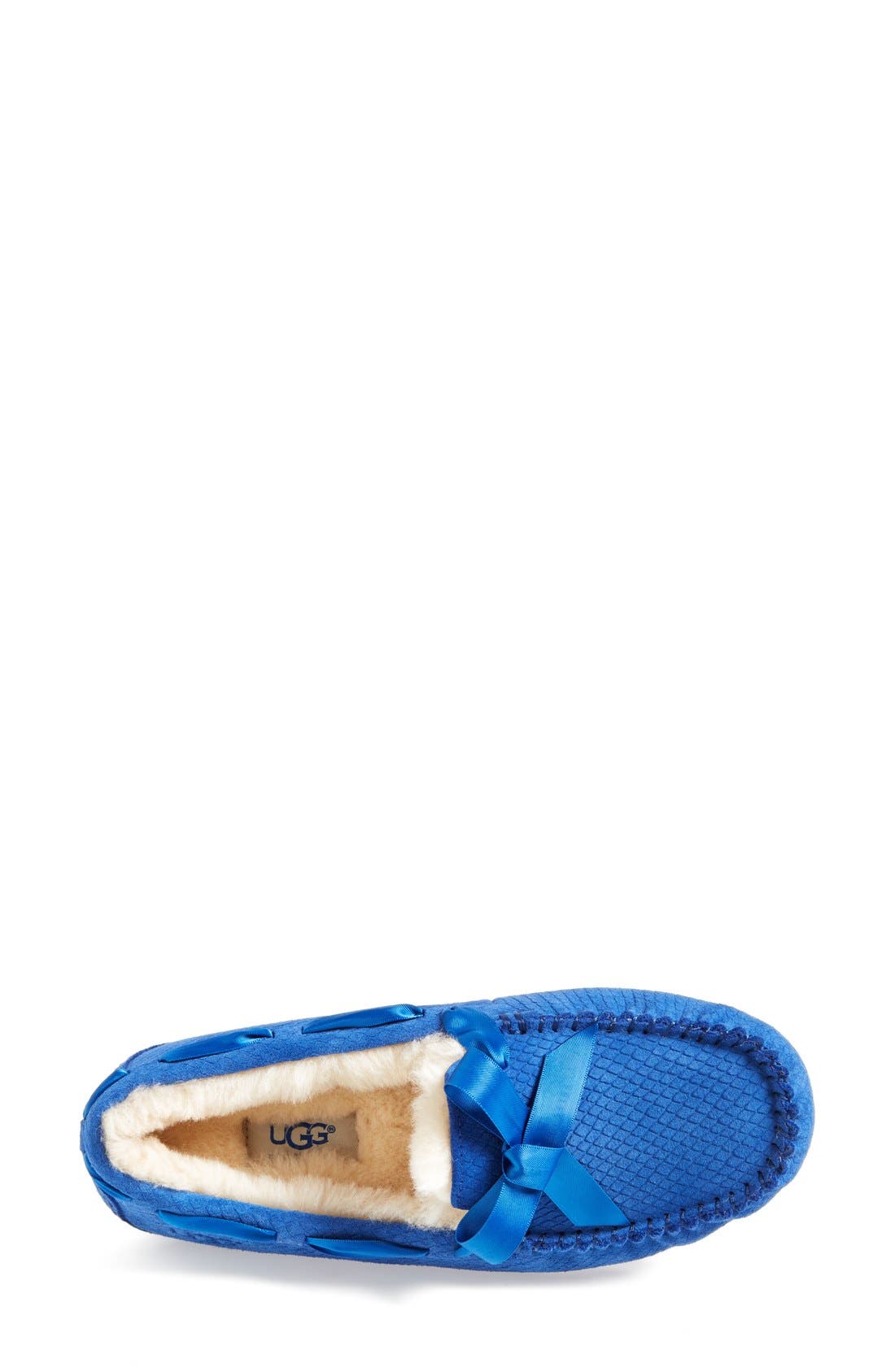 Australia 'Dakota - Exotic Scales' Suede Slipper, Alternate, color, MARINE BLUE