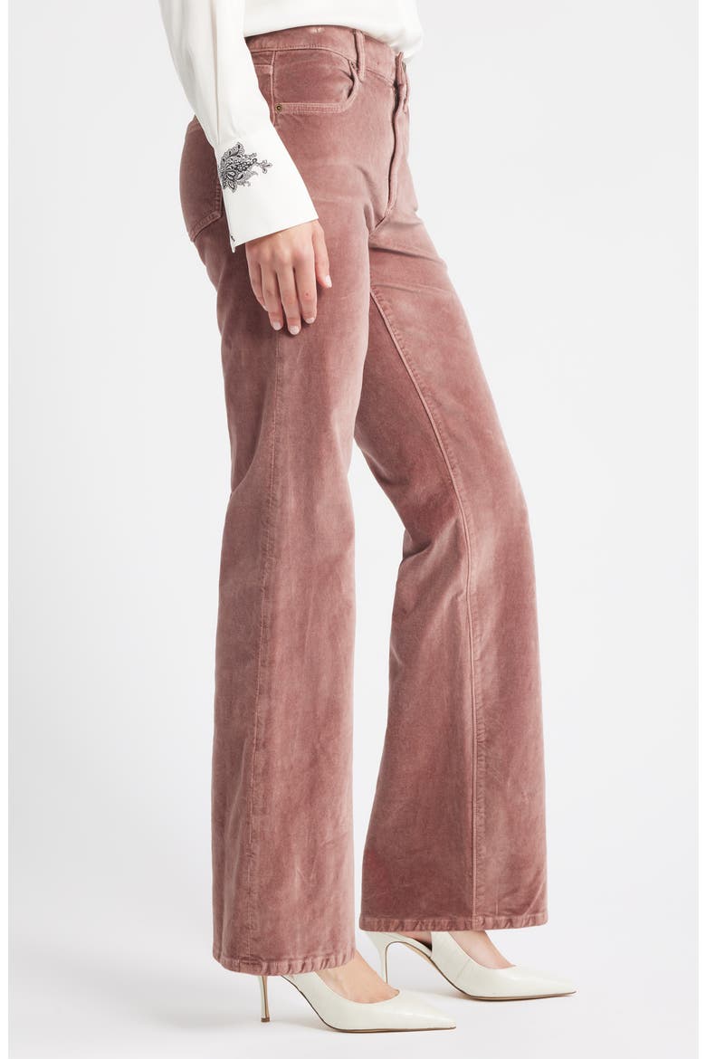 Ruby Flare Leg Pants, Alternate, color, DARK MAUVE