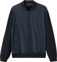 MANGO Rib Trim Bomber Jacket