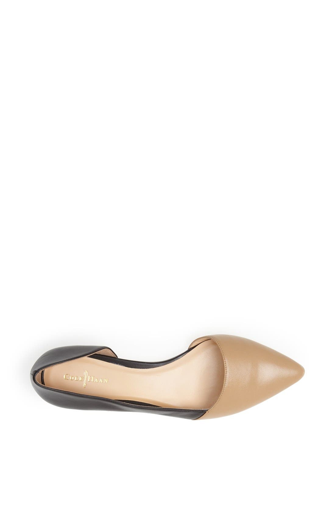 'Amalia' Half d'Orsay Skimmer Flat, Alternate, color, SANDSTONE/