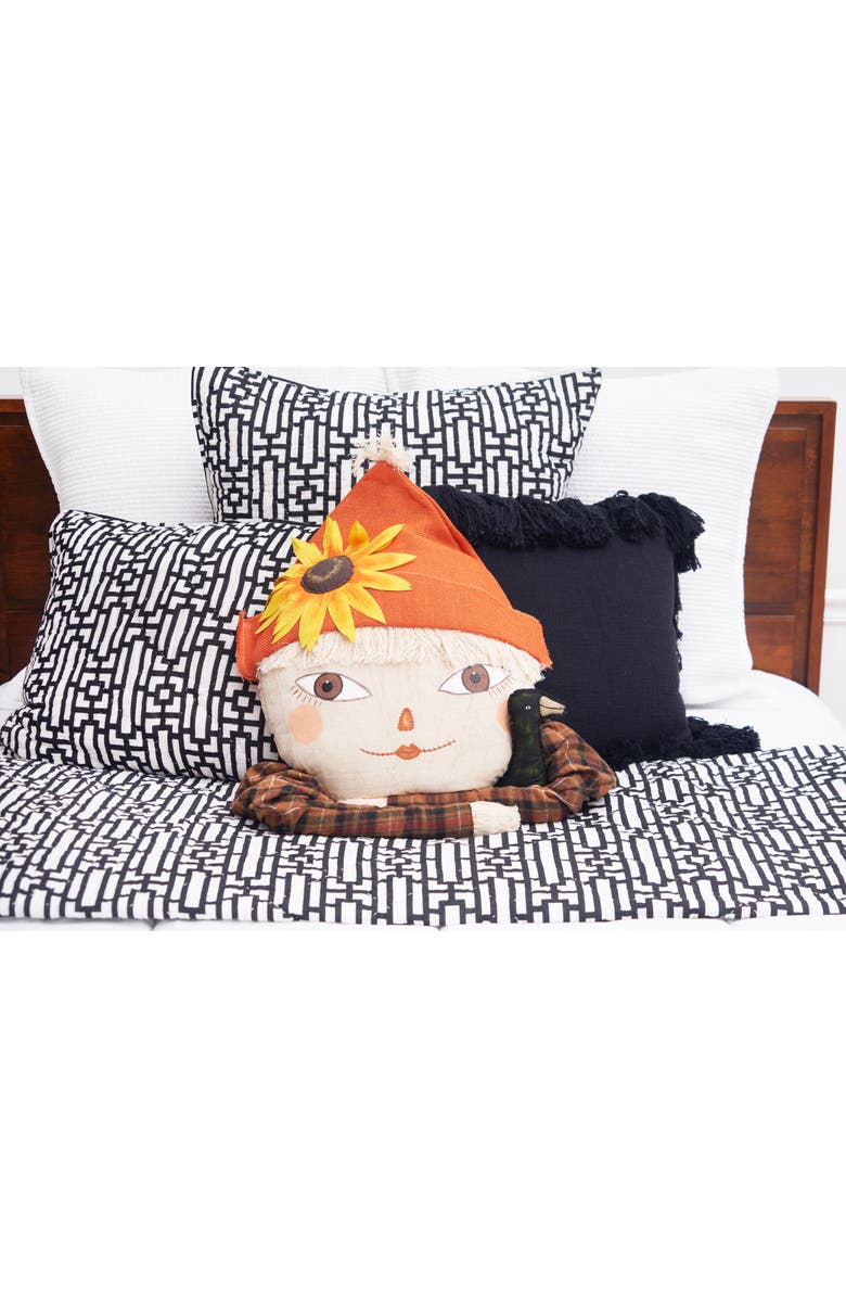 Gallerie II Hazel Zombinaland Halloween Decorative Soft Figurine Pillow, Alternate, color, Orange