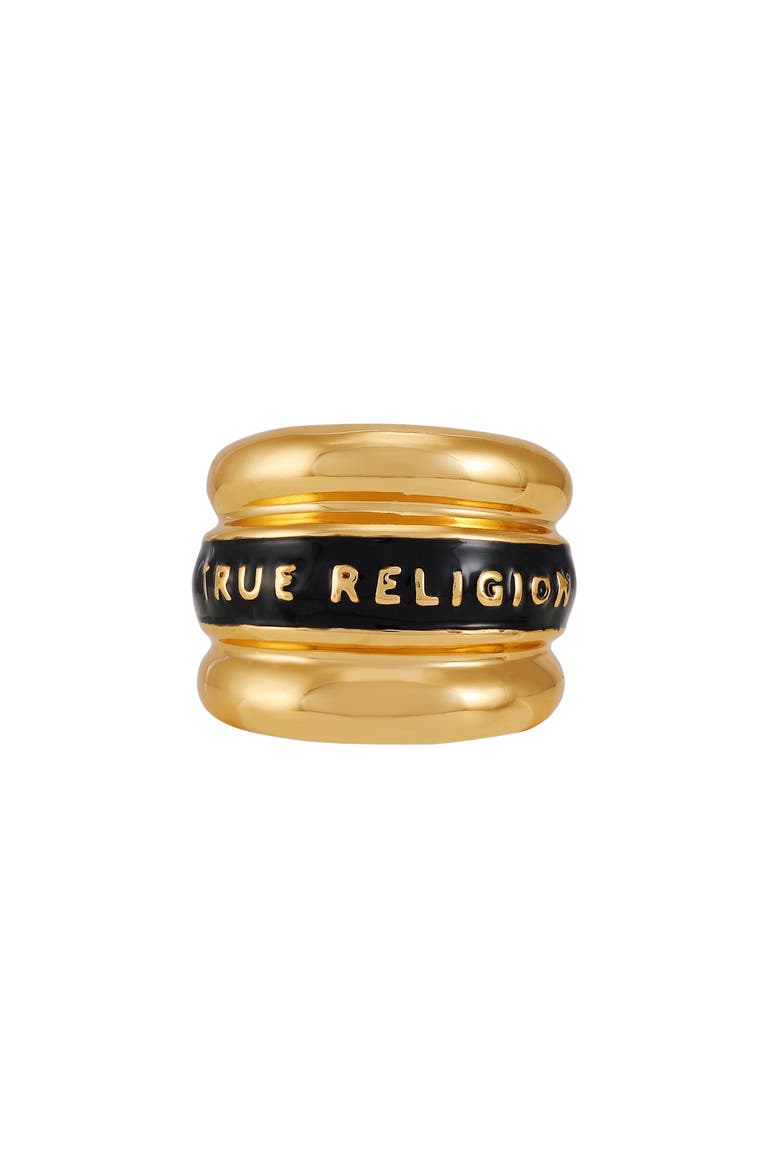 Logo Cigar Ring, Main, color, GOLD TONE