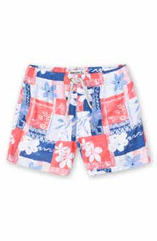 THE ENDLESS SUMMER Kids' Patchwork Swim Shorts