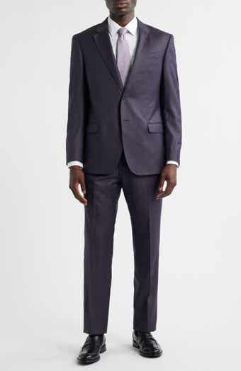Emporio Armani Dark Purple Melange Wool Suit