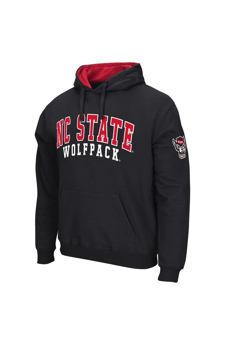 COLOSSEUM Men's Colosseum Black NC State Wolfpack Double Arch Pullover Hoodie, Alternate, color, Black