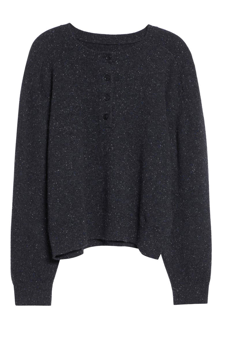 Malo Saddle Sleeve Cashmere Cardigan, Main, color, PEPPERED ANTHRACITE