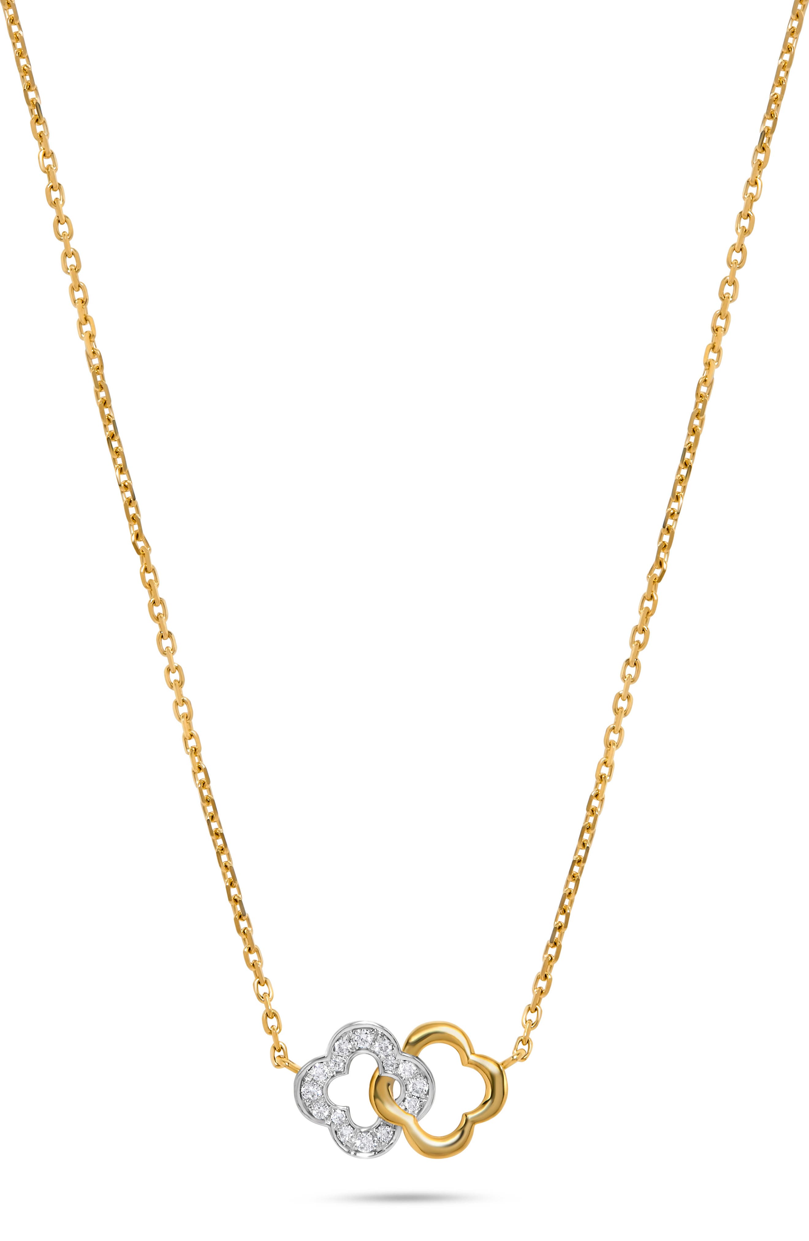 H.J. Namdar Clover Link Diamond Necklace