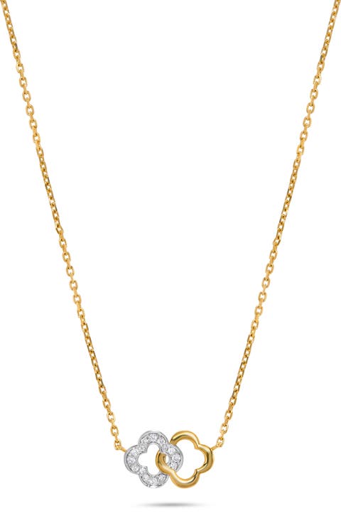 Clover Link Diamond Necklace