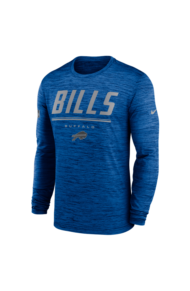 Nike Men's Nike Royal Buffalo Bills Sideline Offensive Transition Velocity Dri-FIT Long Sleeve T-Shirt, Alternate, color, Royal