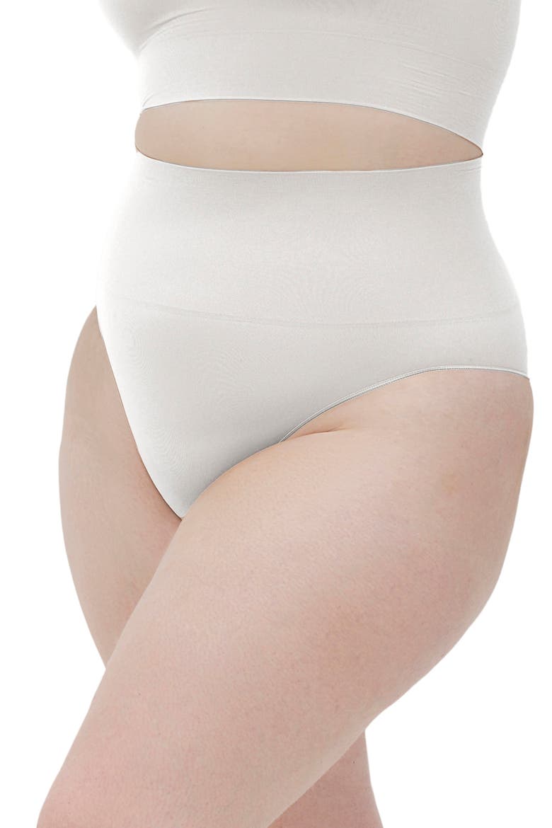 Seamless Sculpt High-Waisted Panties, Alternate, color, Ivory