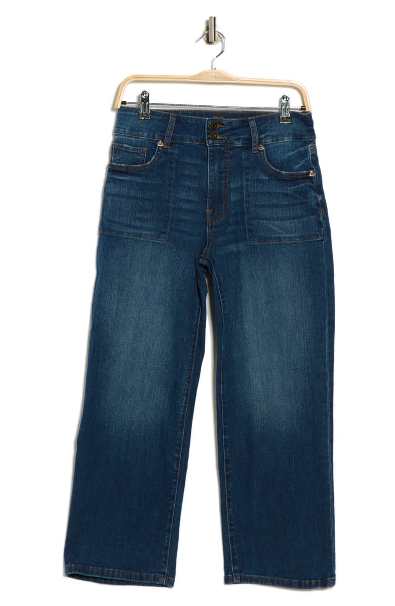 KUT from the Kloth Lucy High Waist Crop Wide Leg Jeans, Alternate, color, Aster