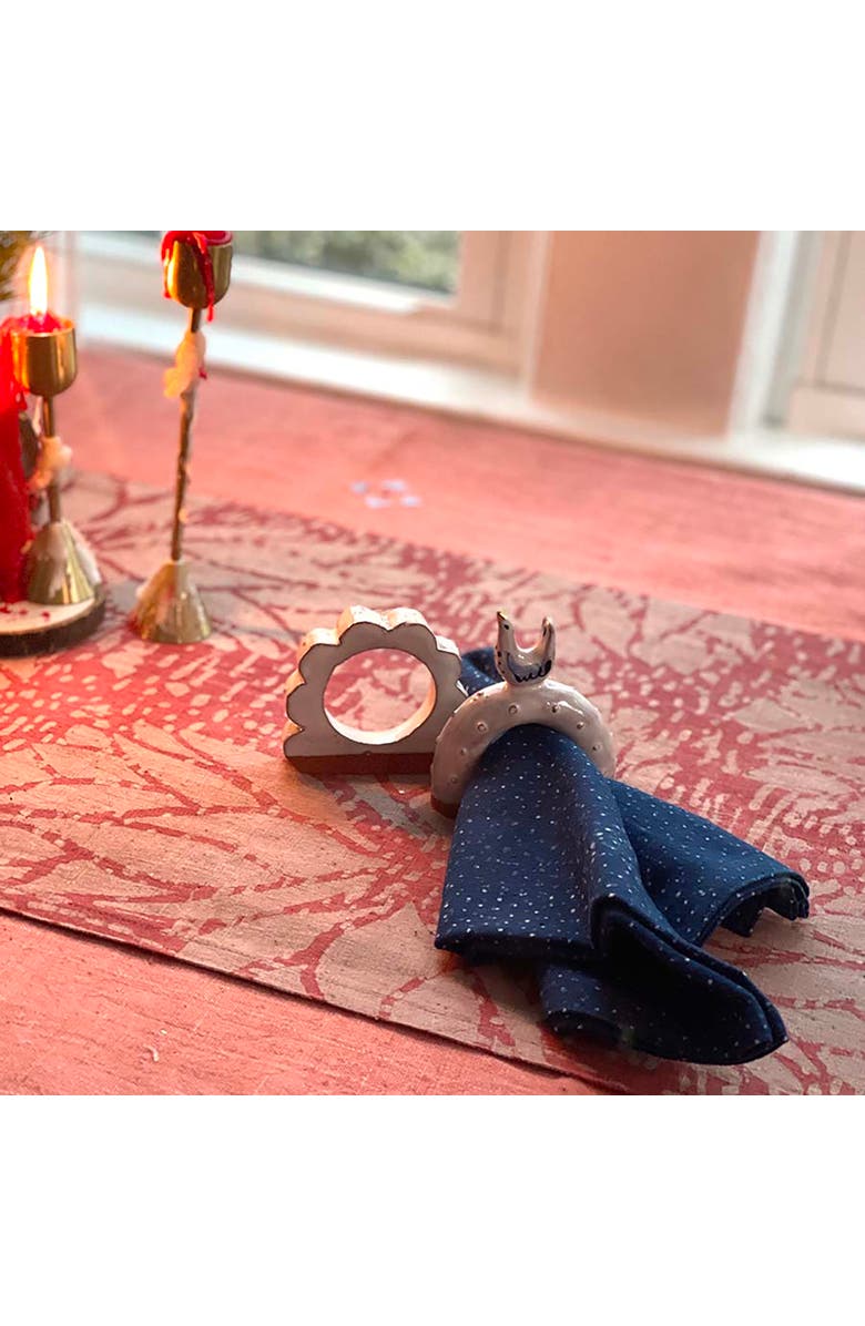 Ichcha Minimalist Eco Cotton Napkin, Alternate, color, Blue