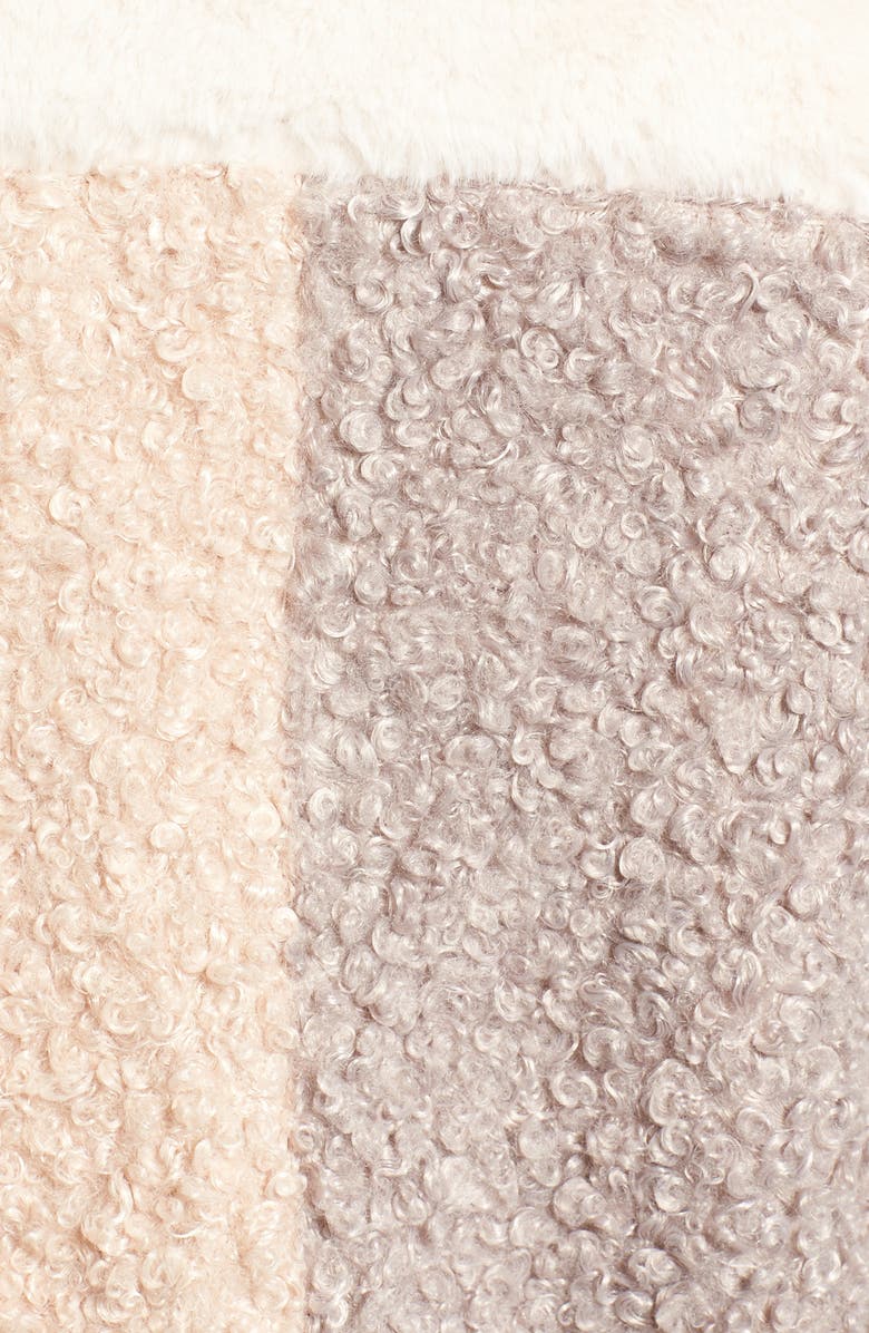 Sam Edelman Patchwork Faux Fur Coat, Alternate, color, 