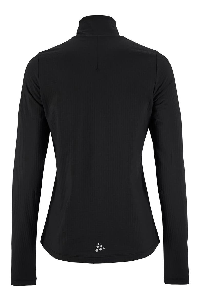 Gain Thermal Half Zip Midlayer Top, Alternate, color, BLACK