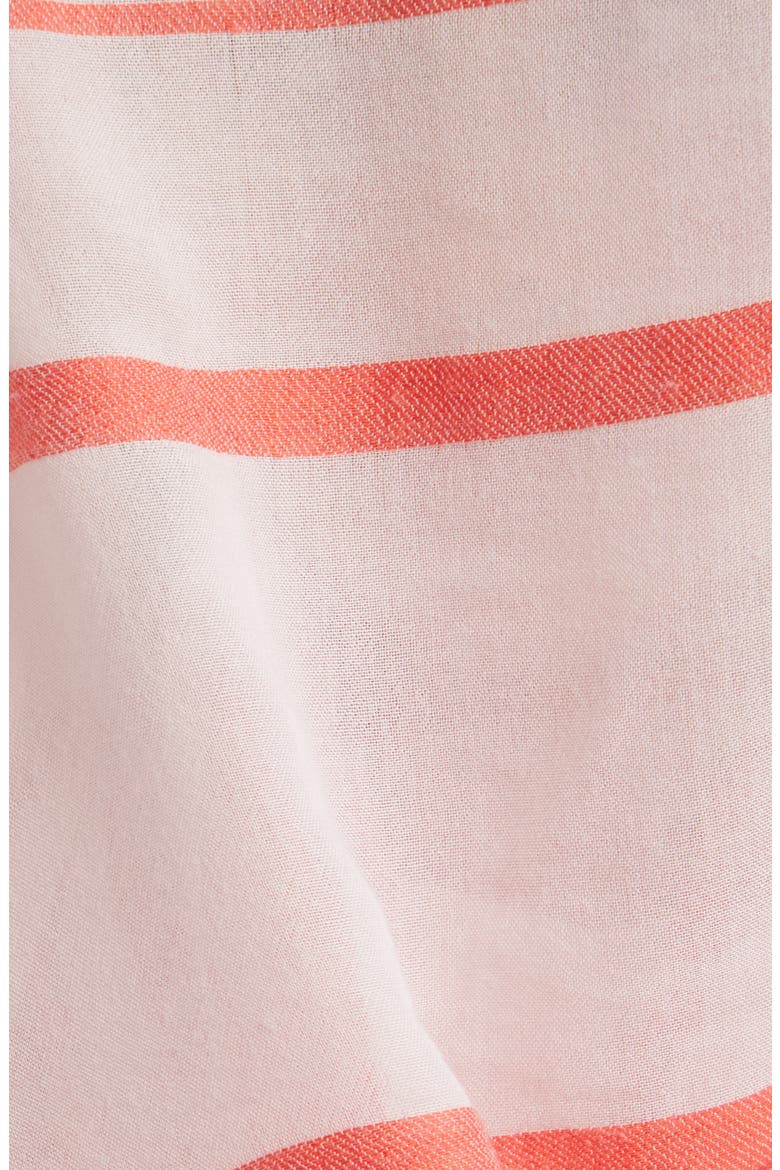 Sheer Stripe Pareo Wrap, Alternate, color, PINK- RED