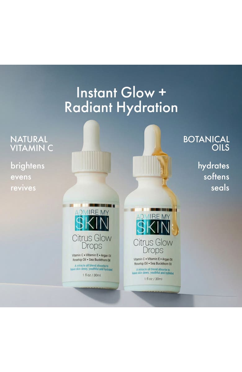 Admire My Skin Citrus Glow Drops Vitamin C Facial Oil, Alternate, color, Clear