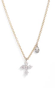 Meira T Diamond Cross Pendant Necklace