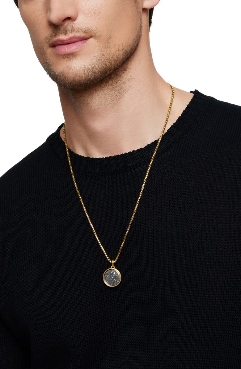 David Yurman Earth and Moon Duality Amulet in Sterling Silver with 18K Yellow Gold, Alternate, color, Sterling Silver With 18K Gold