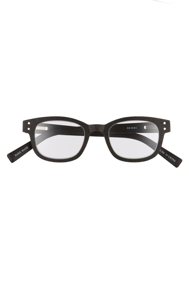 Butch 45mm Reading Glasses, Alternate, color, MATTE BLACK WOODGRAIN
