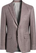 Canali Kei Trim Fit Birdseye Cashmere & Silk Sport Coat