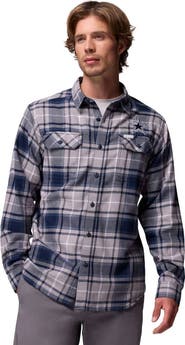 Columbia Men's Columbia  Navy Dallas Cowboys Flare Gun Long-Sleeve Button-Up Flannel Shirt